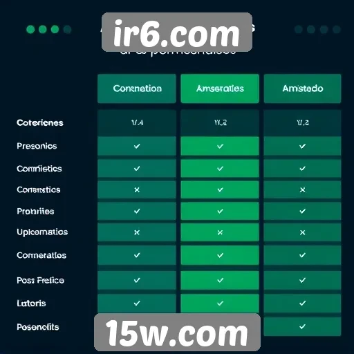 Comparativo entre ir6.com e concorrentes do mercado