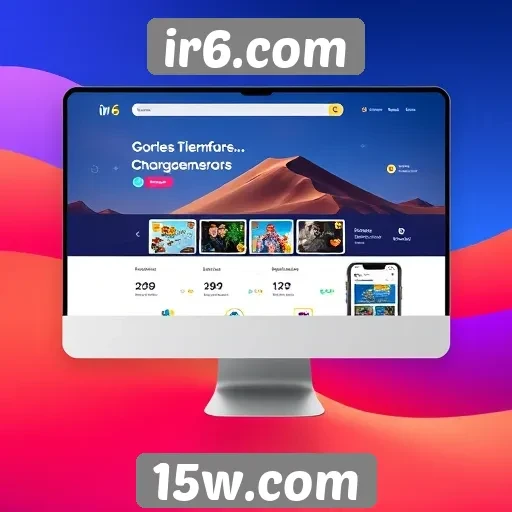 análise da interface de usuário do site ir6.com